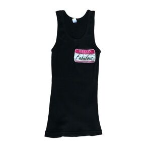 AMERICAN APPAREL TANK TOP W/ EMBROIDERED PATCH · SIZE M